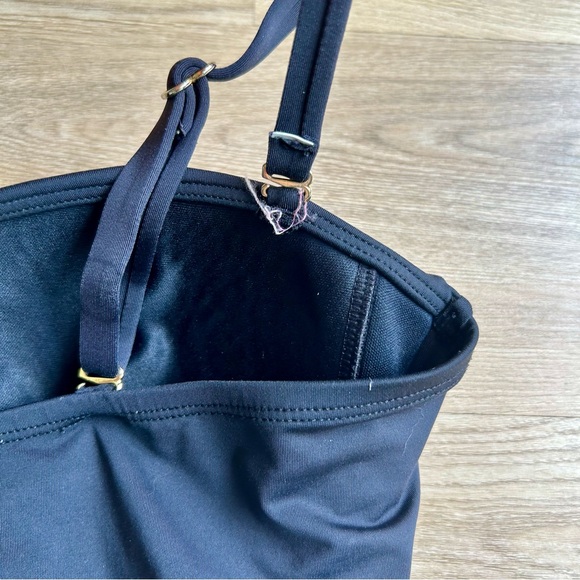 Jantzen Black Ruched Tankini Top Size Small - Picture 9 of 9